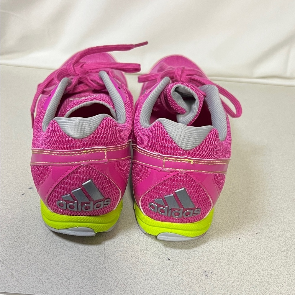 Adidas Women's Fuchsia and Lime Sneakers - Picture 3 of 6